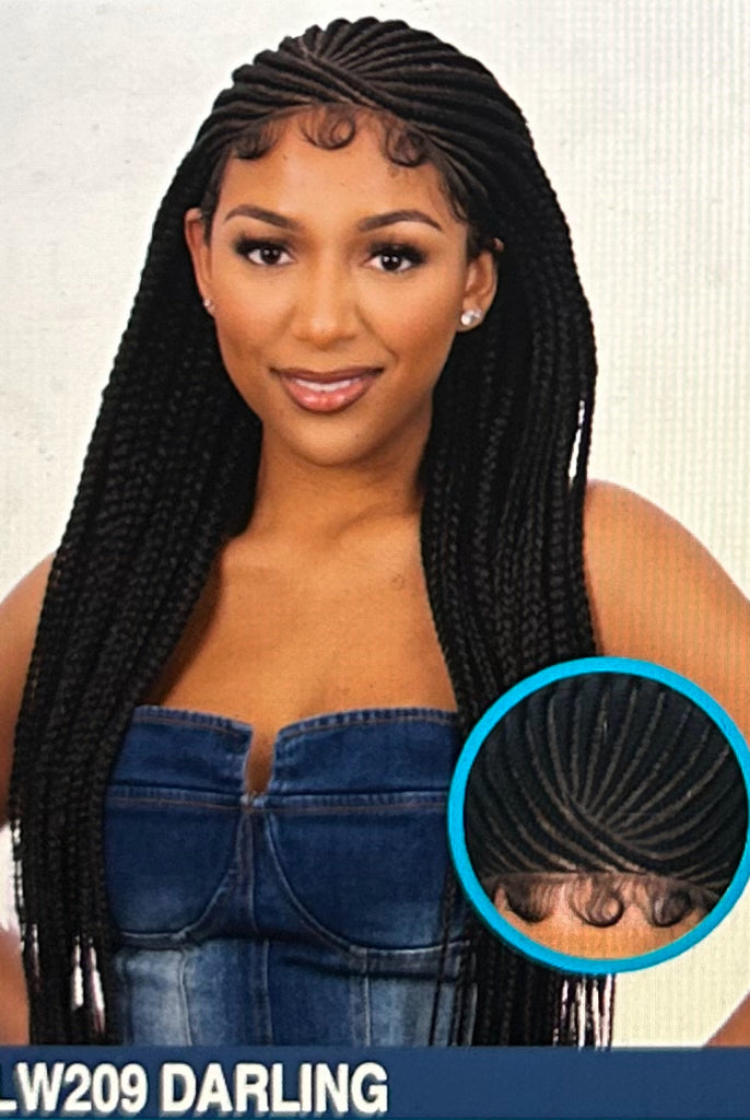 Queenb Synthetic Braided Lace Wig