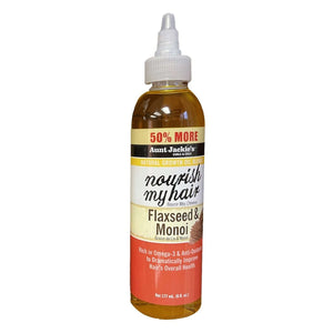 Aunt Jackies Growth Oil Nourish My Hair Flaxseed  Monoi 6 Oz