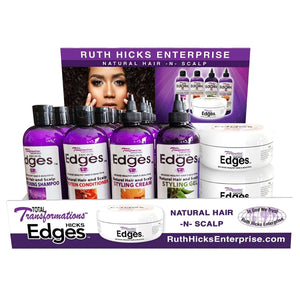 Hicks Edges Natural Hair And Scalp 32Pc Display