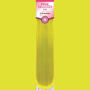 Pink Diamond - Remi Human Hair Clip On 18 Inch Yellow