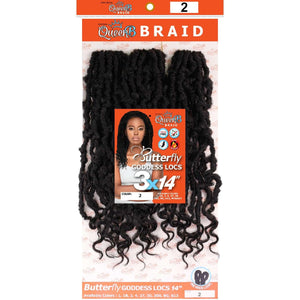 Urban Beauty Queen B Braid Synthetic Butterfly Goddess Locs 3X Value Pack 14 Inch Color 2