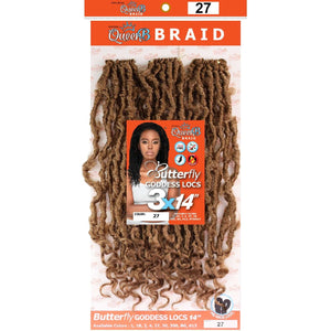 Urban Beauty Queen B Braid Synthetic Butterfly Goddess Locs 3X Value Pack 14 Inch Color 27