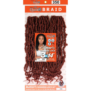 Urban Beauty Queen B Braid Synthetic Butterfly Goddess Locs 3X Value Pack 14 Inch Color 350