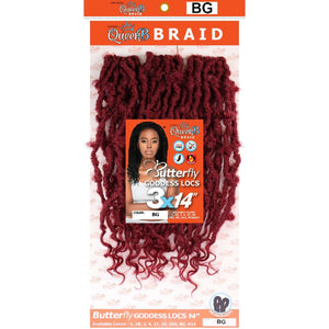 Urban Beauty Queen B Braid Synthetic Butterfly Goddess Locs 3X Value Pack 14 Inch Color Bg