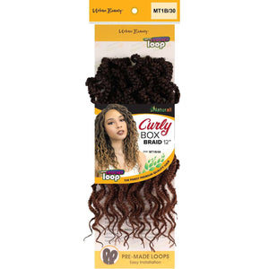 Synthetic Box Braid Curly Style 12 Inch Mt1B30