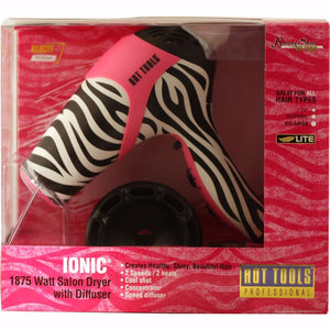 Hot Tool Dryer Zebra Pink