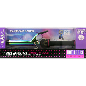 Hot Tools Curling Iron Rainbow Gold