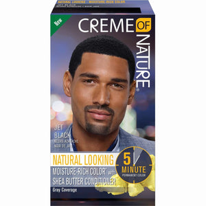 Creme Of Nature Mens Liq Hc3 Jet Blk New