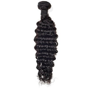 Brazillian Human Hair Pineapple Deep Wave 18 Inch Natural Color